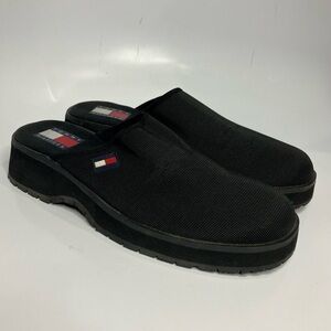 Y2K Tommy Hilfiger black‎ mules size 10